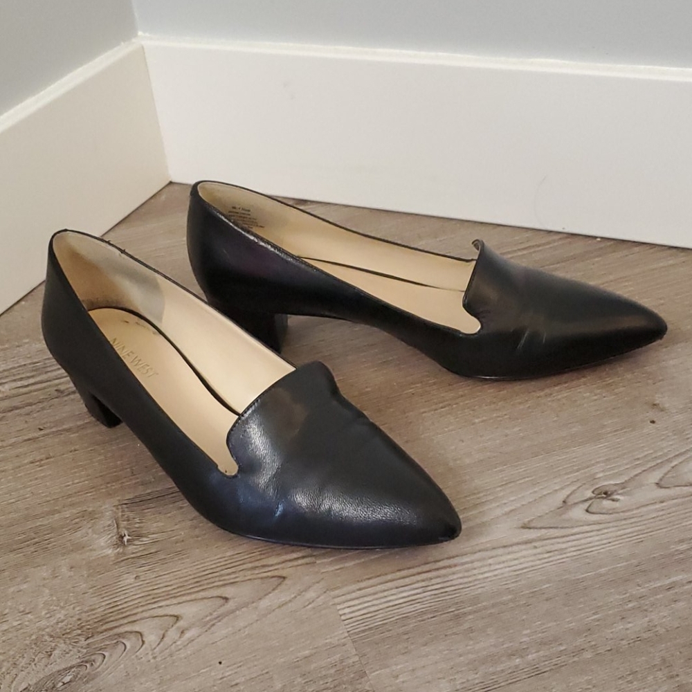 Nine West black heels - size 9